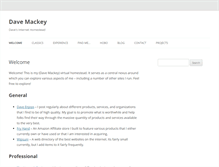 Tablet Screenshot of davemackey.net
